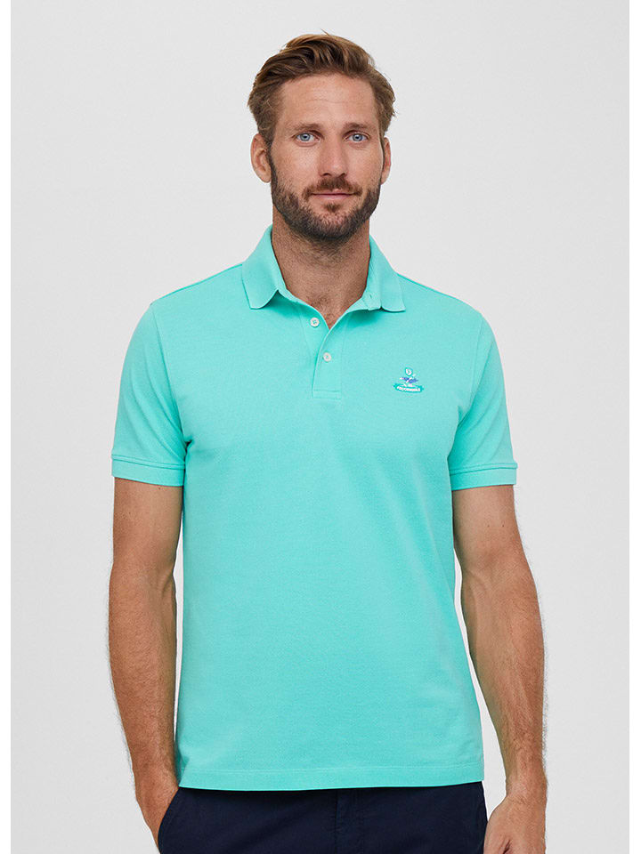 Façonnable Koszulka polo w kolorze turkusowym rozmiar: M