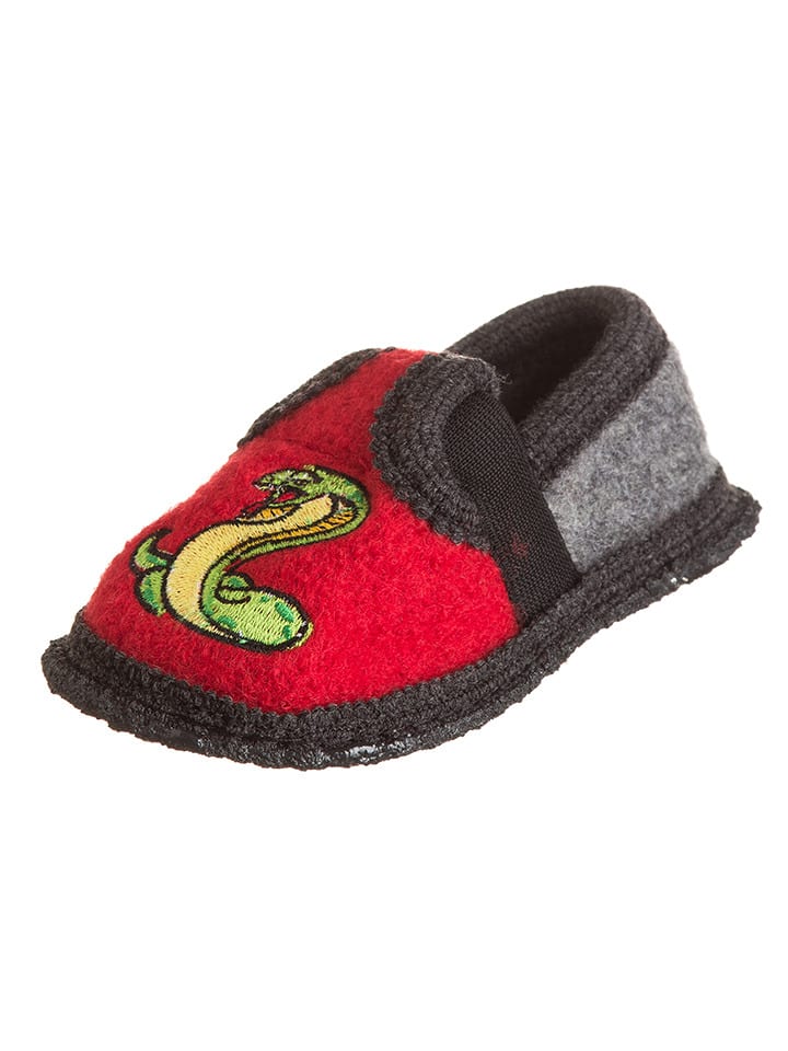 kitz pichler Kapcie "Bobby-Kobra" w kolorze czerwono-czarnym rozmiar: 25