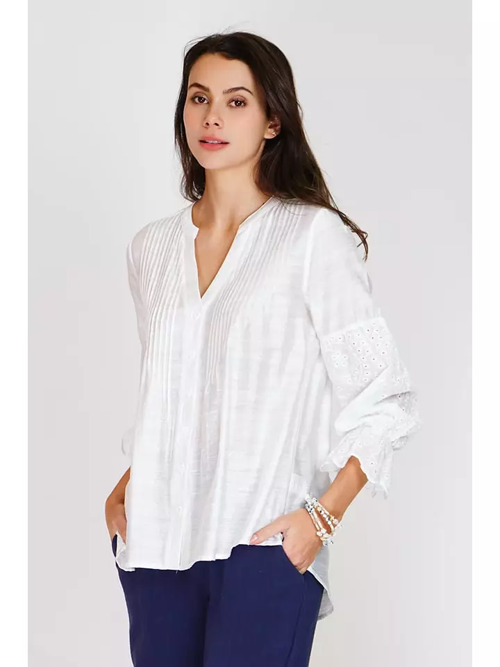 ASSUILI Bluzka w kolorze białym rozmiar: 42