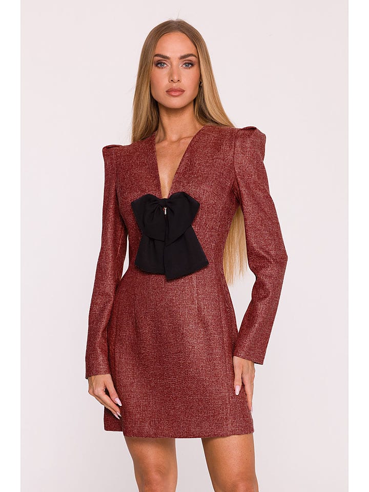 made of emotion Sukienka w kolorze bordowym rozmiar: XL