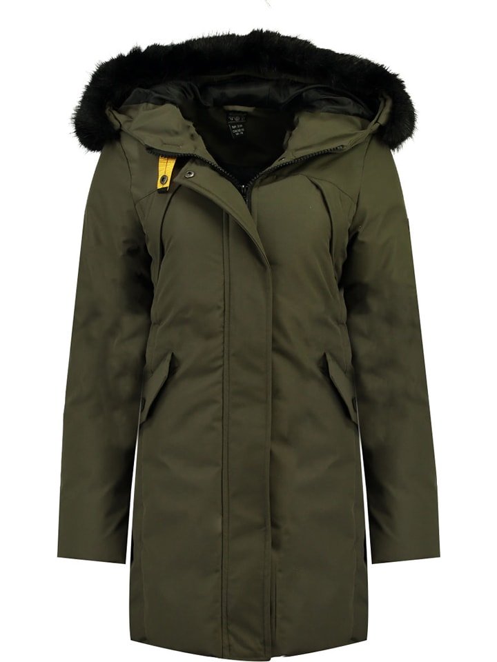 Geographical Norway Płaszcz zimowy "Cherifa" w kolorze khaki rozmiar: L