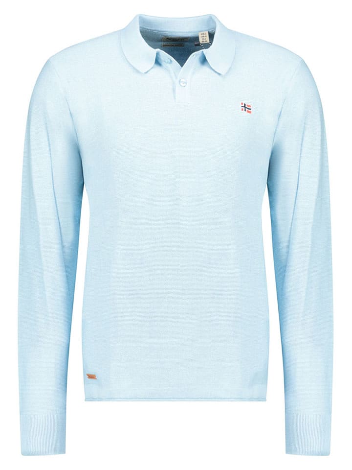 Geographical Norway Sweter "Fiji" w kolorze błękitnym rozmiar: XXL