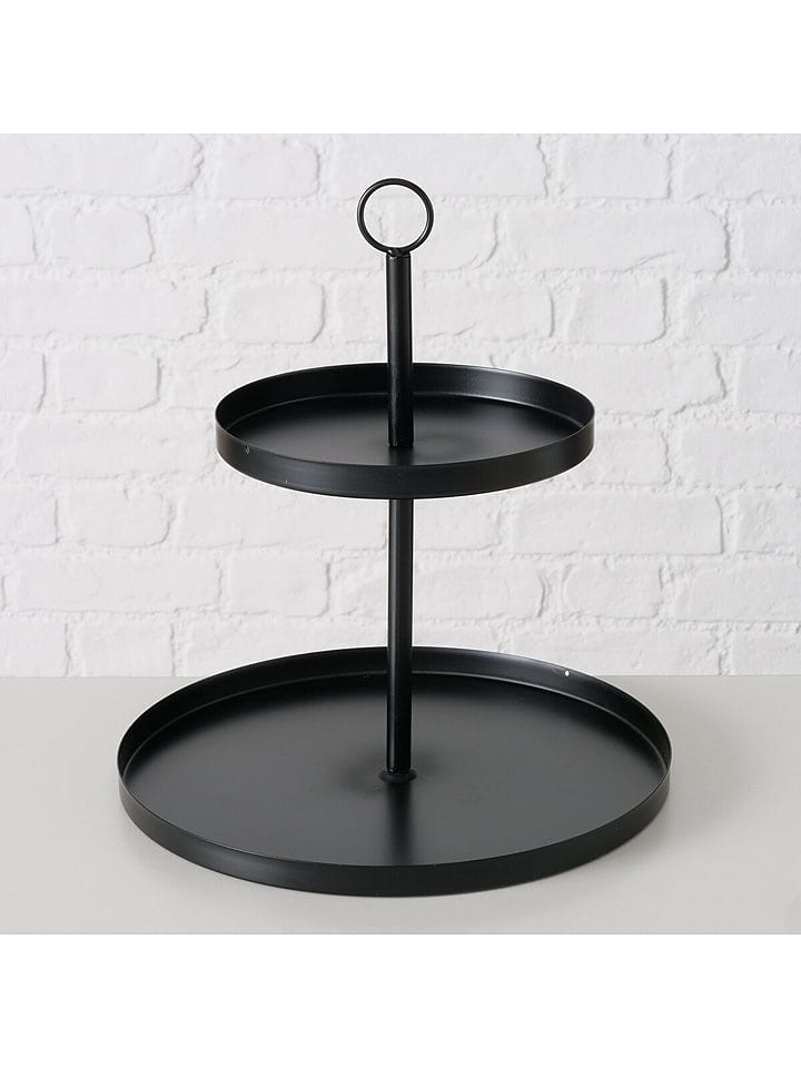 Boltze Etażerka "Samina" w kolorze czarnym - wys. 33 cm rozmiar: onesize