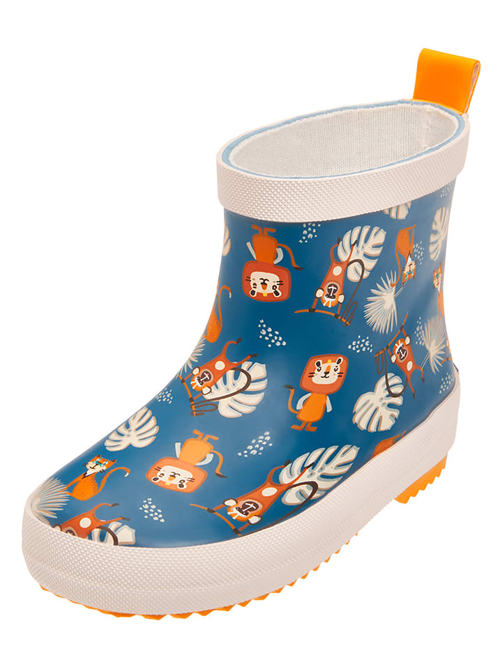 Playshoes Kalosze w kolorze granatowym ze wzorem rozmiar: 21