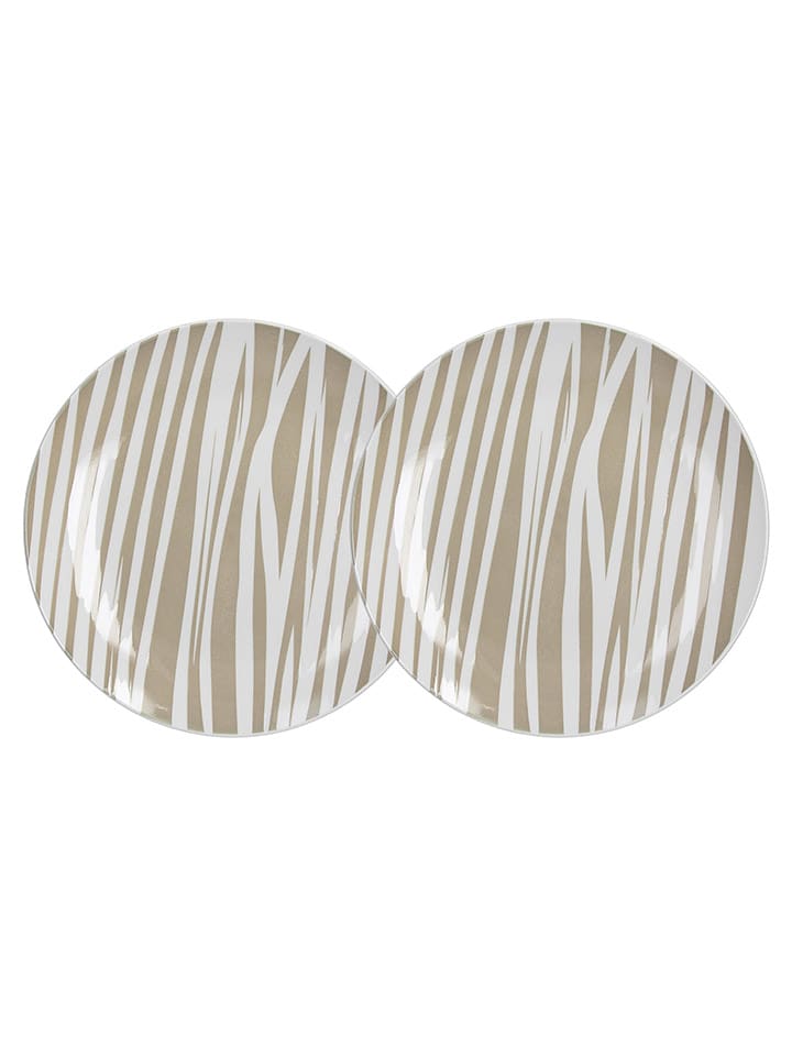 Tognana Talerzyki deserowe (2 szt.) w kolorze biało-beżowym - Ø 19 cm rozmiar: onesize