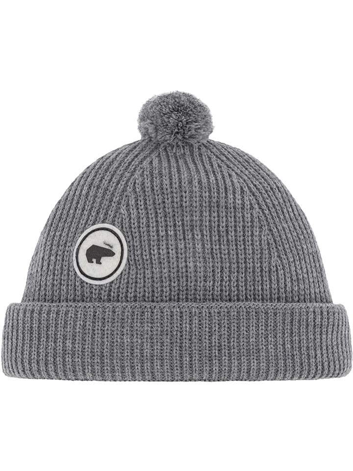 Eisbär Wełniana czapka "Raik" w kolorze szarym rozmiar: onesize