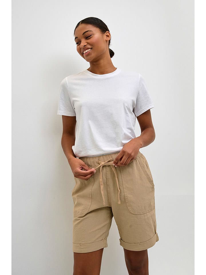 Kaffe Szorty w kolorze beżowym rozmiar: 36