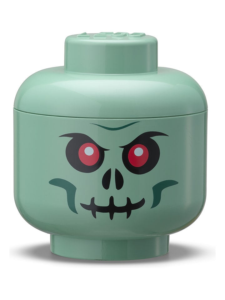 LEGO Pojemnik "Skeleton" w kolorze zielonym - wys. 12,3 x Ø 10,5 cm rozmiar: onesize