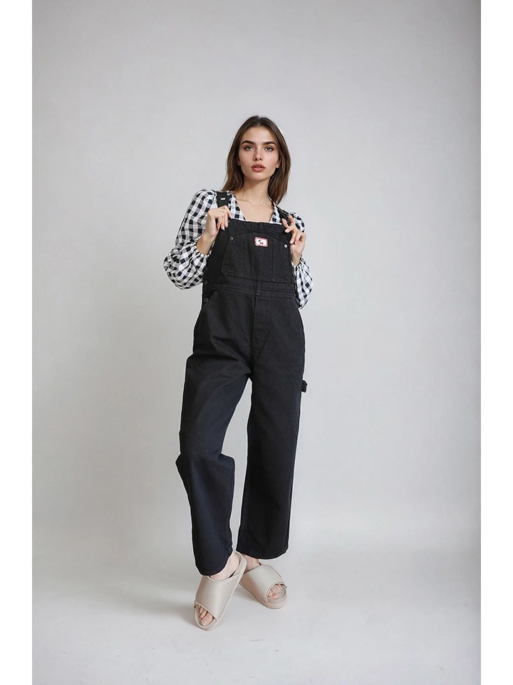 Monki Ogrodniczki w kolorze czarnym rozmiar: XL