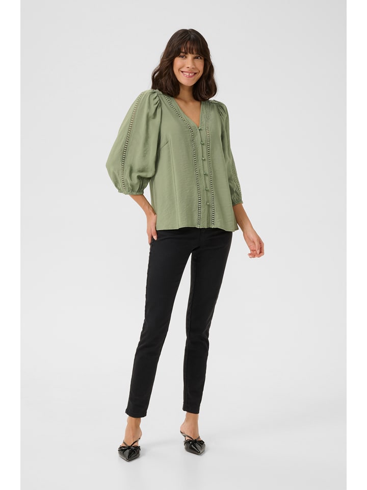 Kaffe Bluzka w kolorze zielonym rozmiar: 38
