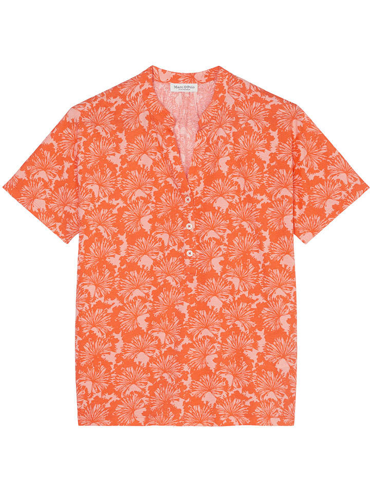 Marc O´Polo Bluzka w kolorze pomarańczowo-jasnoróżowym rozmiar: M