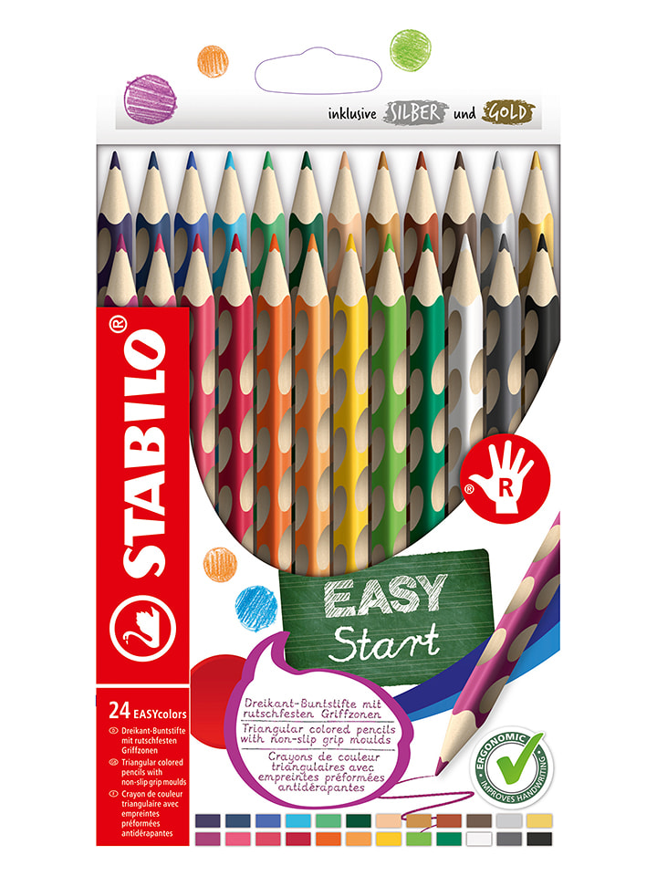 STABILO Kredki (24 szt.) "EASYcolors" dla praworęcznych rozmiar: onesize