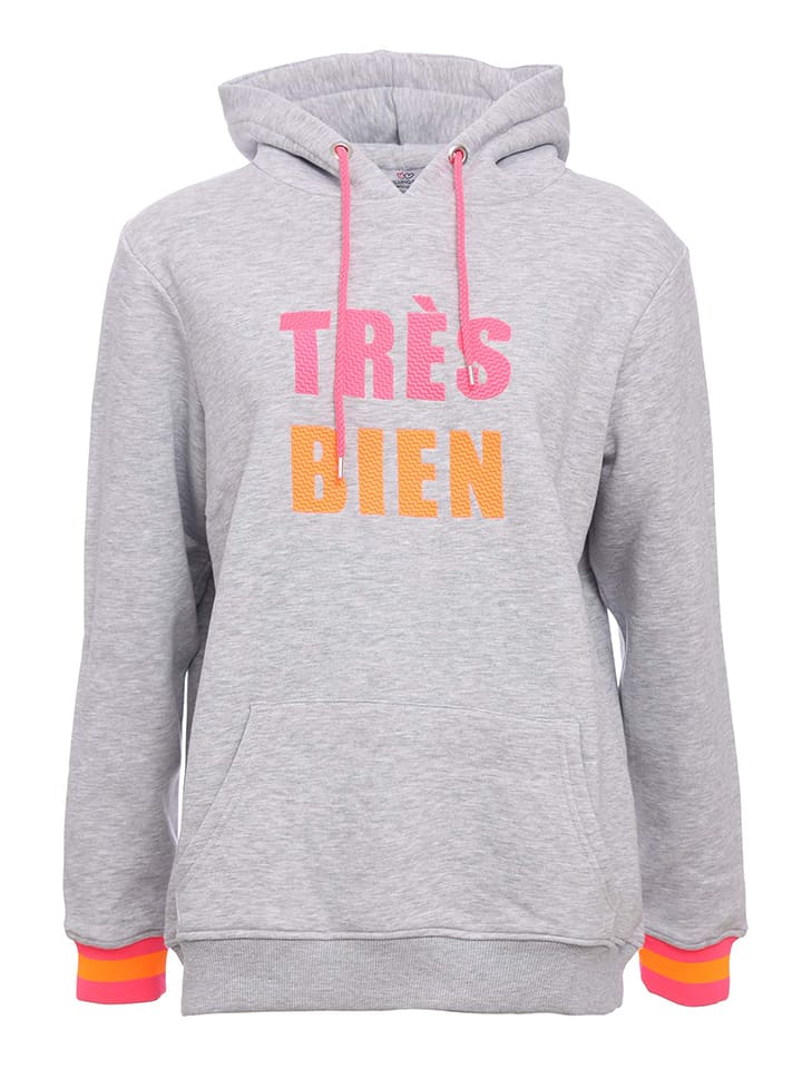 Zwillingsherz Bluza "Keira" w kolorze szarym rozmiar: L/XL