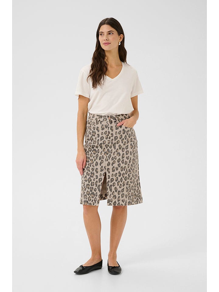 Cream Spódnica "Leona" w kolorze szarobrązowym rozmiar: 36