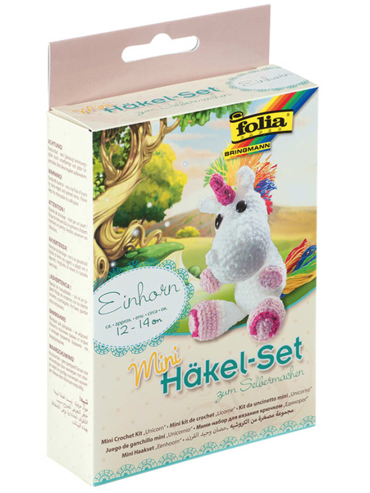 folia PAPER Mini zestaw "Unicorn" do szydełkowania - 8+ rozmiar: onesize