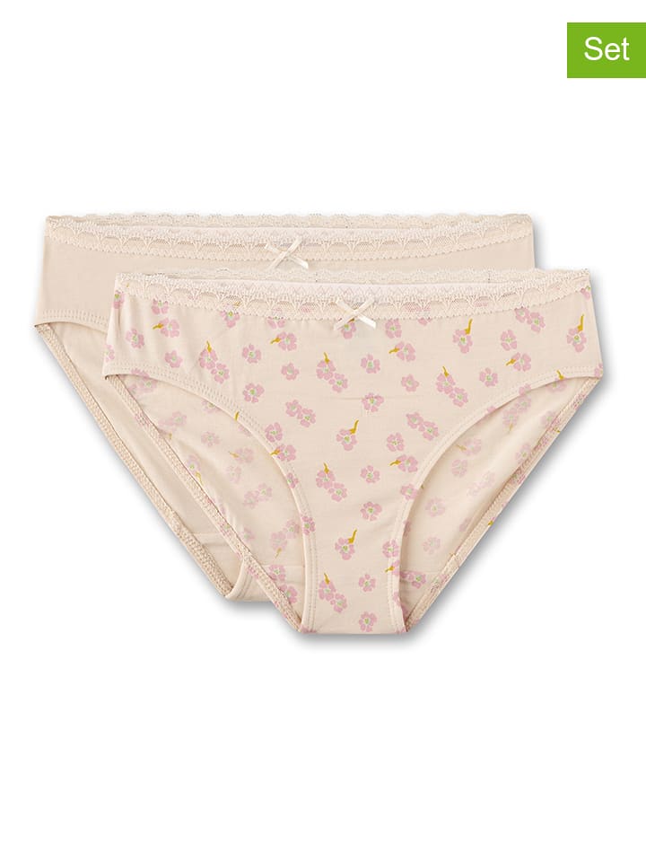 Sanetta Majtki (2 pary) w kolorze beżowym rozmiar: 164