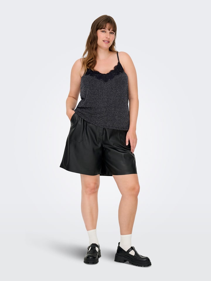 ONLY Carmakoma Top w kolorze granatowym rozmiar: 50/52