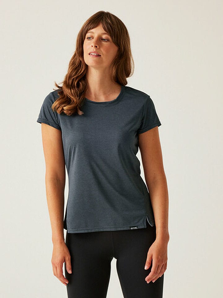 Regatta Koszulka funkcyjna "Limonite VIII" w kolorze antracytowym rozmiar: 46