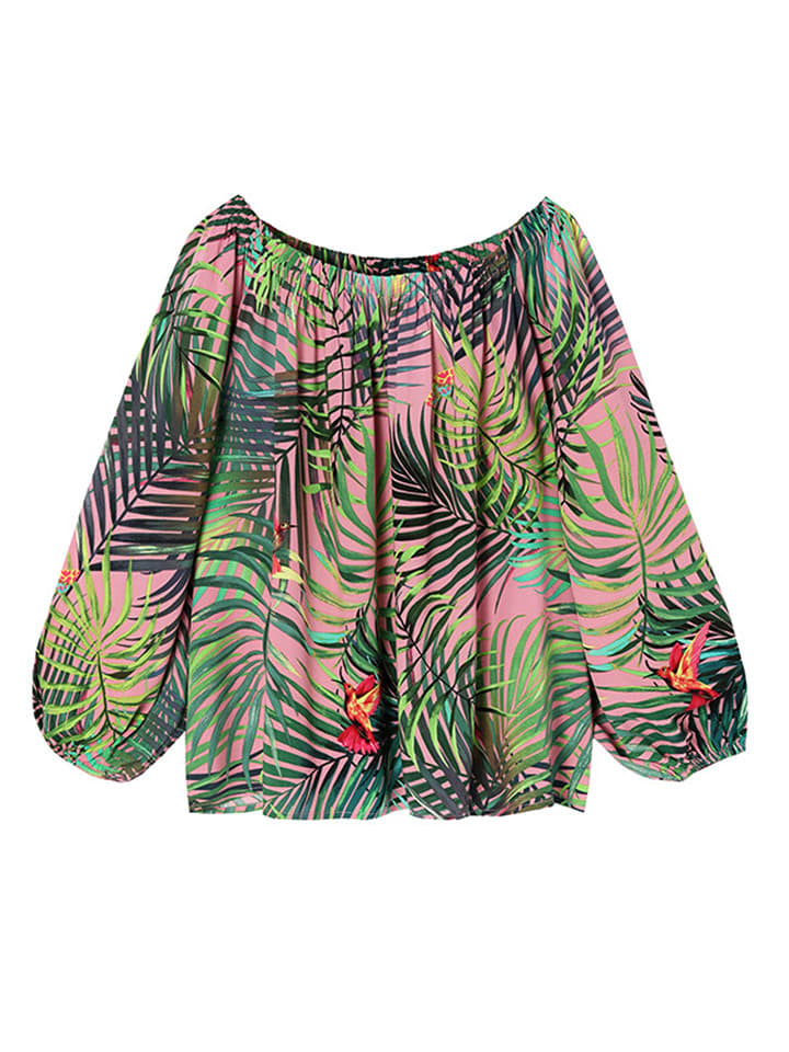 TATUUM Bluzka w kolorze jasnoróżowym ze wzorem rozmiar: 42