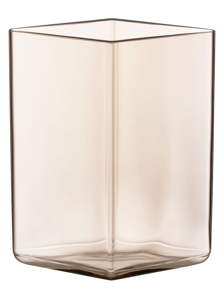 iittala Wazon "Ruutu" w kolorze beżowy - 11,5 x 14 x 11,5 cm rozmiar: onesize