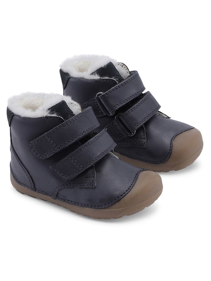 Bundgaard Buty "Petit Mid Winter Strap" w kolorze granatowym do nauki chodzenia rozmiar: 21