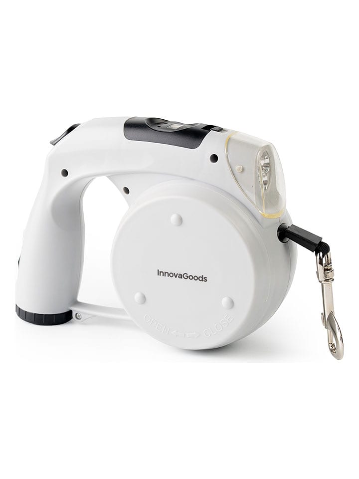 InnovaGoods Smycz 6w1 w kolorze jasnoszaro-czarnym dla psa - dł. 18 cm rozmiar: onesize