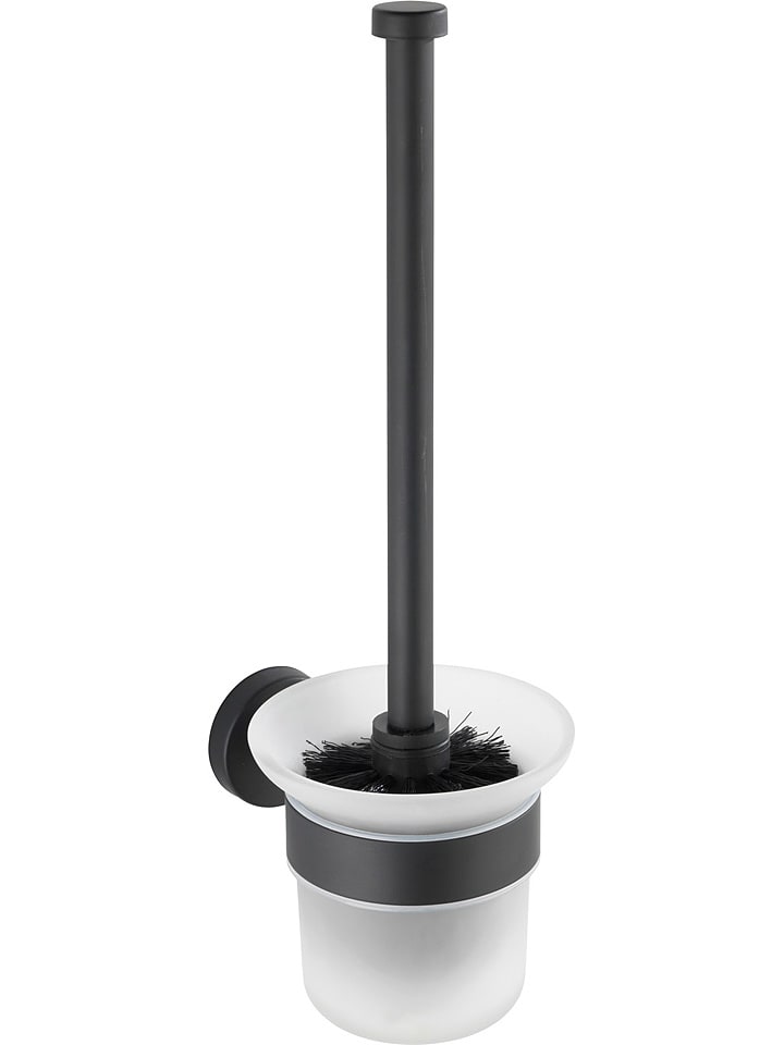 Wenko Zestaw WC "Bosio" w kolorze czarno-białym - 10 x 35 x 14 cm rozmiar: onesize