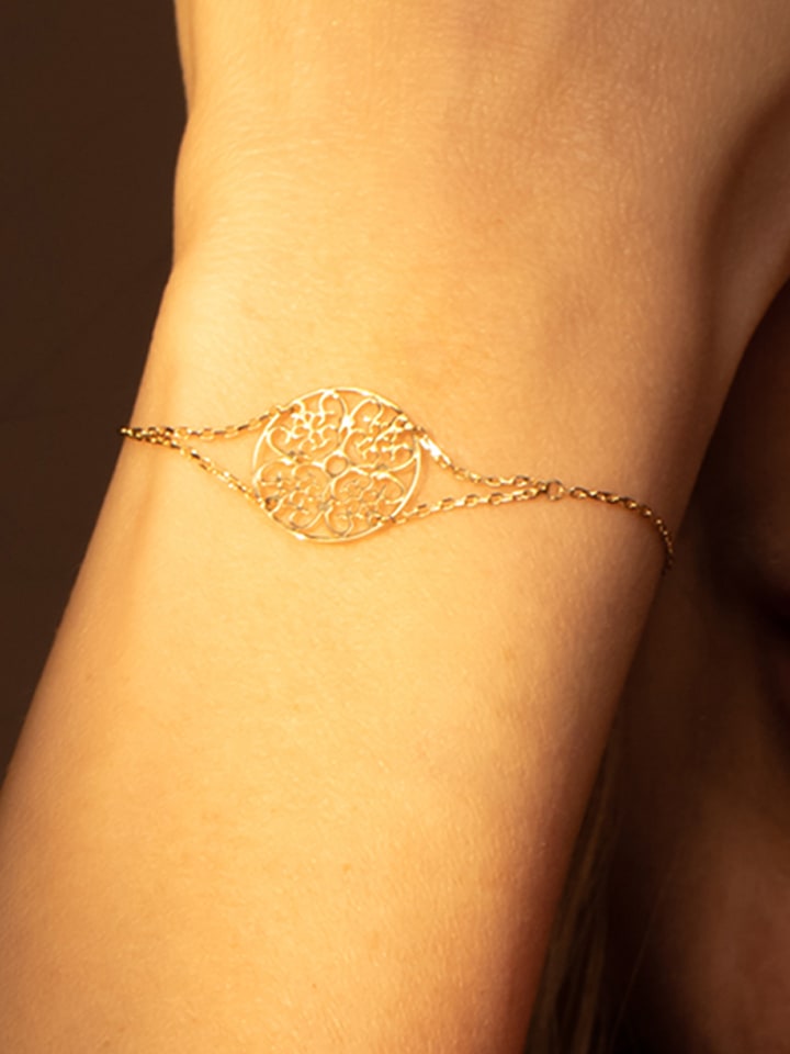 OR ÉCLAT Złota bransoletka "Soleil" z elementem ozdobnym rozmiar: onesize