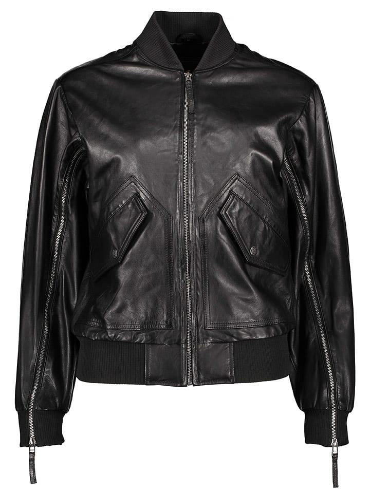 Apple of Eden Skórzana kurtka w kolorze czarnym rozmiar: 44