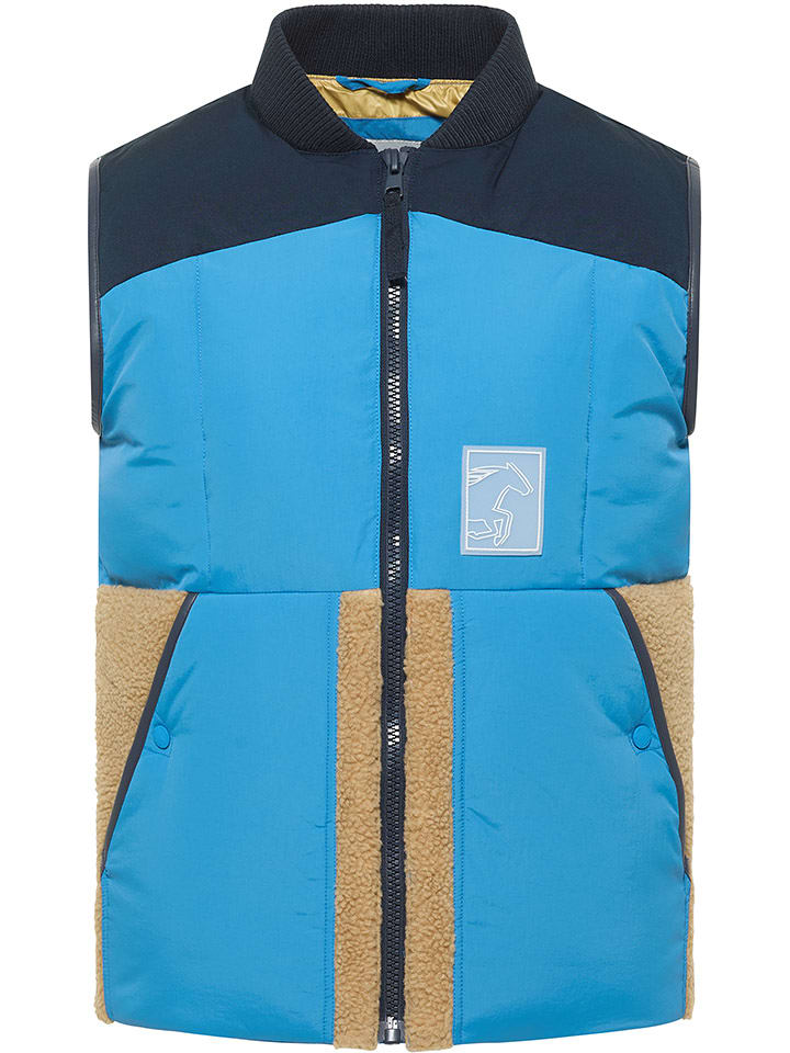 Mustang Kamizelka pikowana w kolorze błękitnym rozmiar: XXL