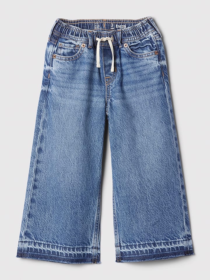 GAP Dżinsy - Wide leg - w kolorze niebieskim rozmiar: 80/86