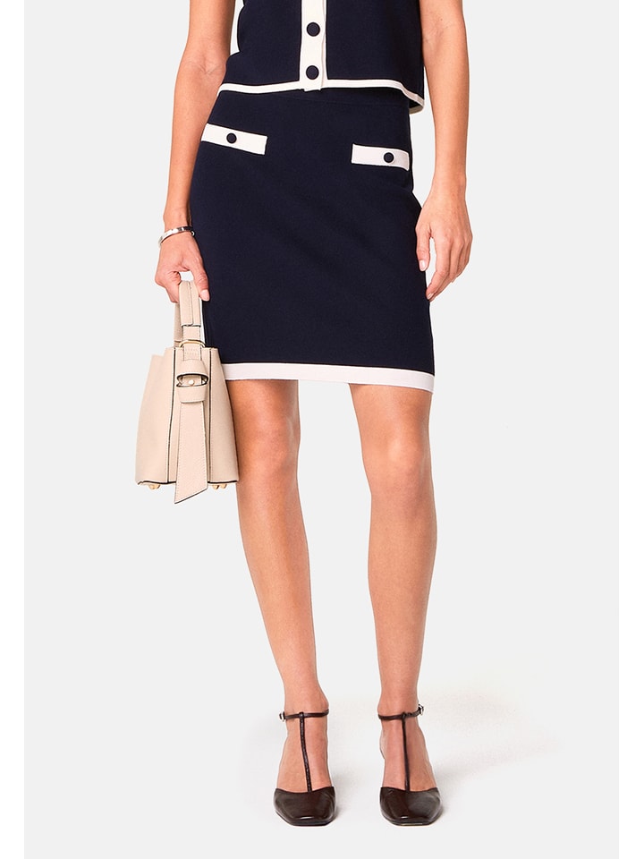 Rodier Spódnica w kolorze granatowym rozmiar: S