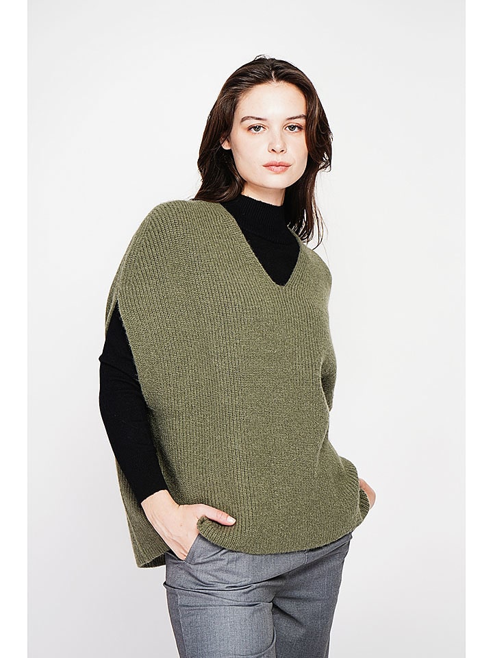 C& Jo Sweter w kolorze khaki rozmiar: 40