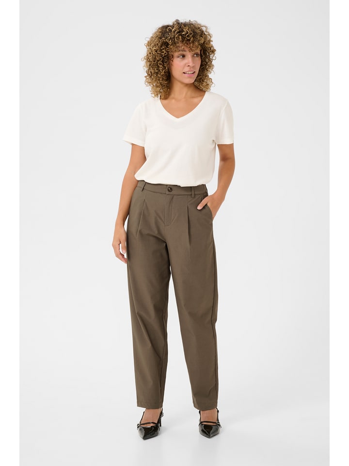 Kaffe Spodnie w kolorze khaki rozmiar: 38