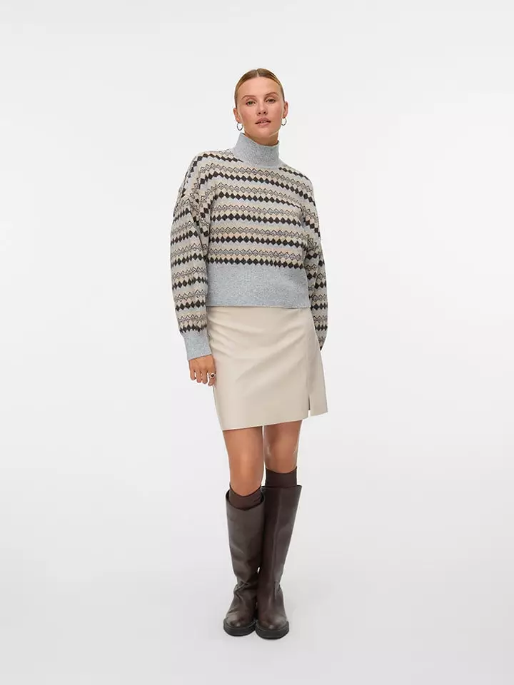 Vero Moda Sweter w kolorze szarym rozmiar: XL