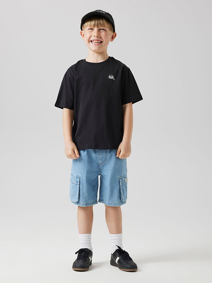 name it Szorty dżinsowe "Ryan" w kolorze niebieskim rozmiar: 116