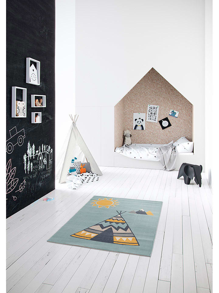 bobochic Dywan "Ravinda" w kolorze błękitnym rozmiar: 120x170 cm