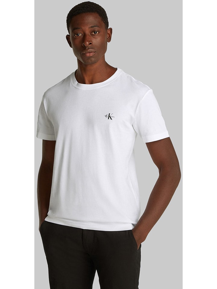 CALVIN KLEIN JEANS Koszulka w kolorze białym rozmiar: L