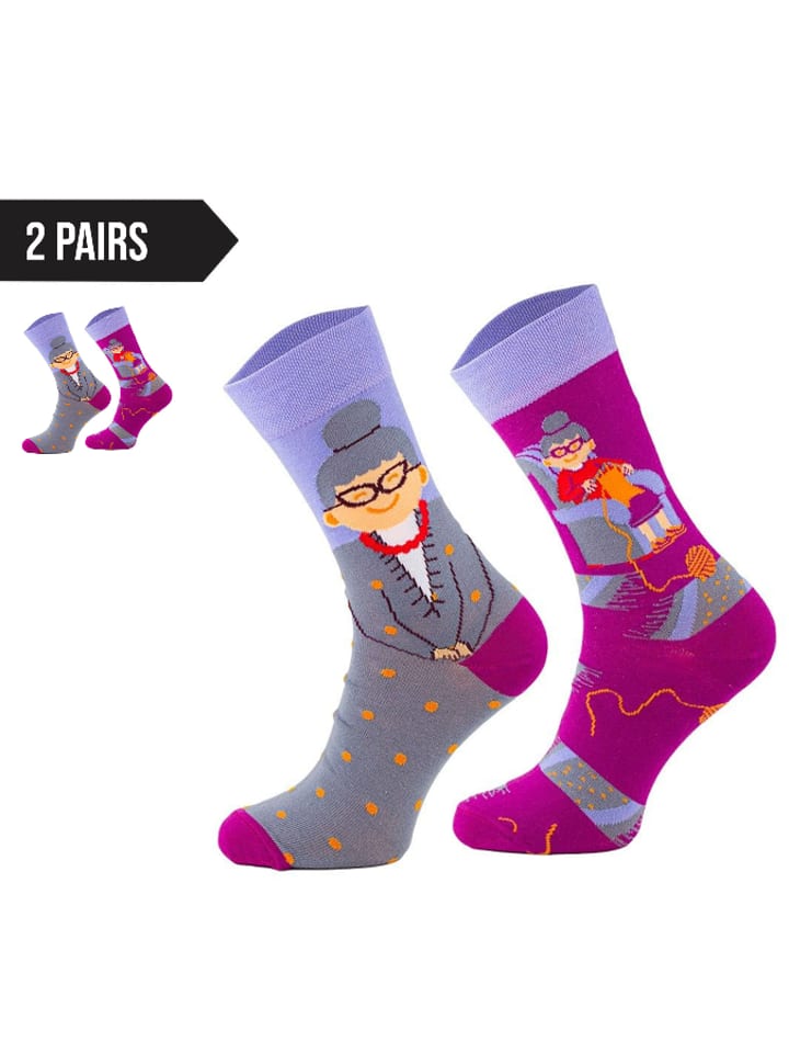 TODO SOCKS Skarpety (2 pary) ze wzorem rozmiar: 39-42