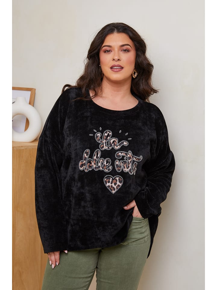 Curvy Lady Sweter w kolorze czarnym rozmiar: 48/50