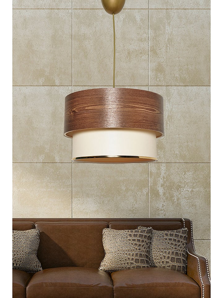 Opviq Lampa wisząca w kolorze kremowo-jasnobrązowym - wys. 65 x Ø 30 cm rozmiar: onesize
