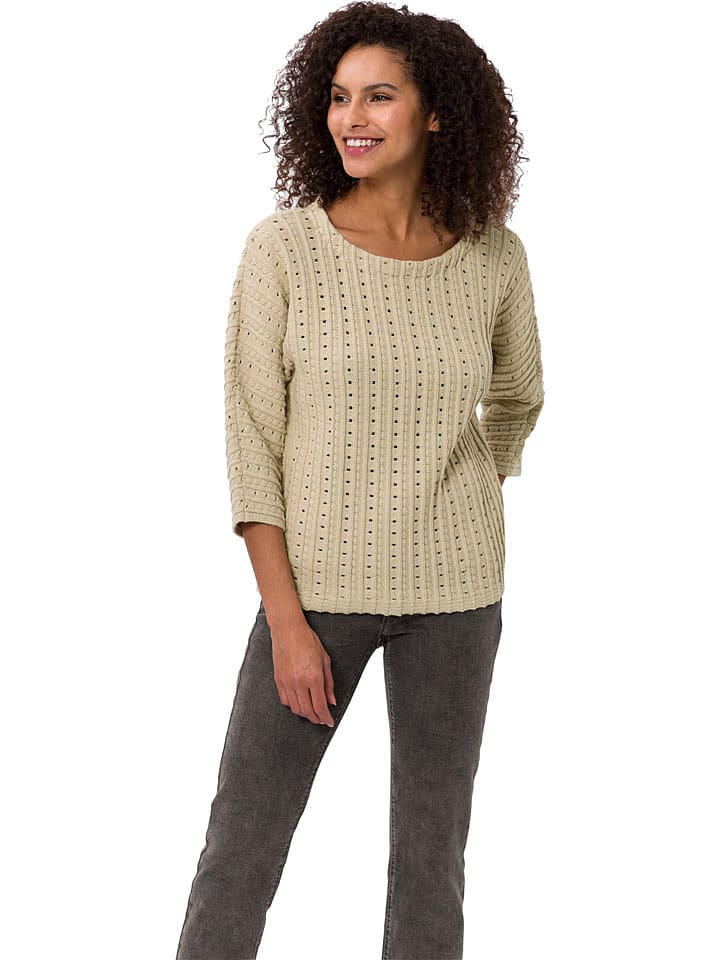 Heine Sweter w kolorze beżowym rozmiar: 50