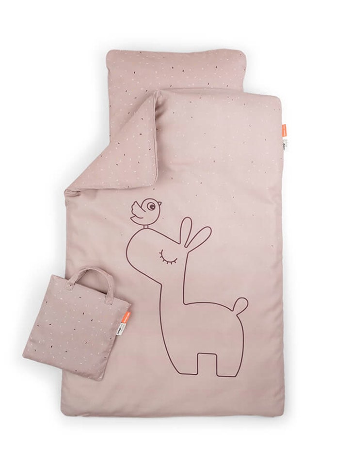 done by deer Komplet pościeli "Lalee" w kolorze jasnoróżowym - 100 x 70 cm rozmiar: onesize