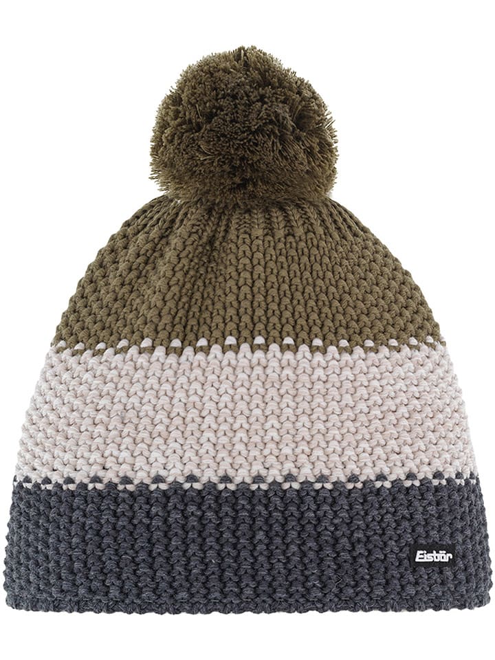 Eisbär Czapka "Star" w kolorze antracytowo-oliwkowo-beżowym rozmiar: onesize