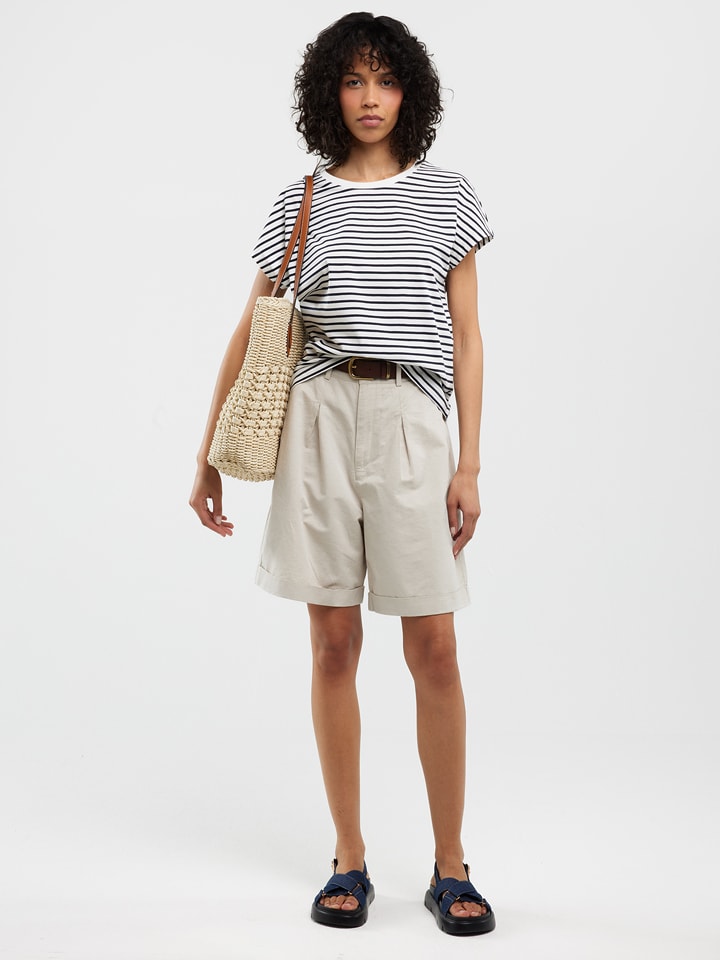 BIG STAR Koszulka w kolorze granatowo-białym rozmiar: S