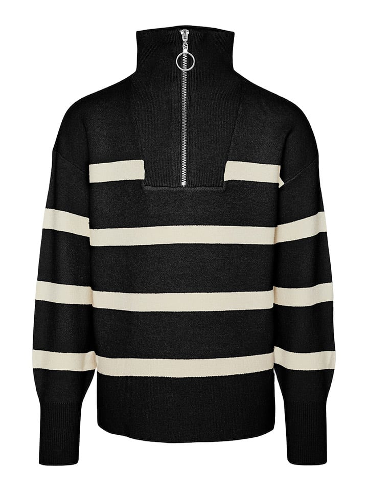 Vero Moda Girl Sweter w kolorze czarno-kremowym rozmiar: 116