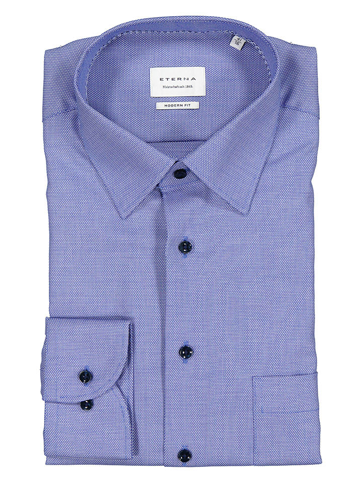Eterna Koszula - Modern fit - w kolorze niebieskim rozmiar: 39