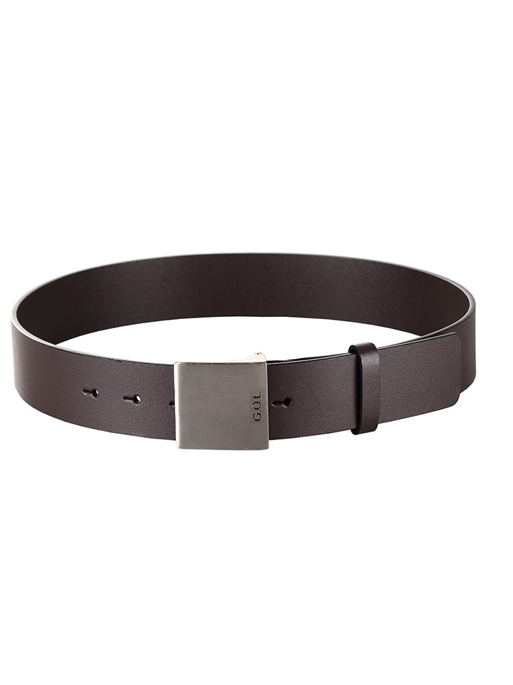 G.O.L.® FINEST COLLECTION Skórzany pasek w kolorze brązowym rozmiar: 80
