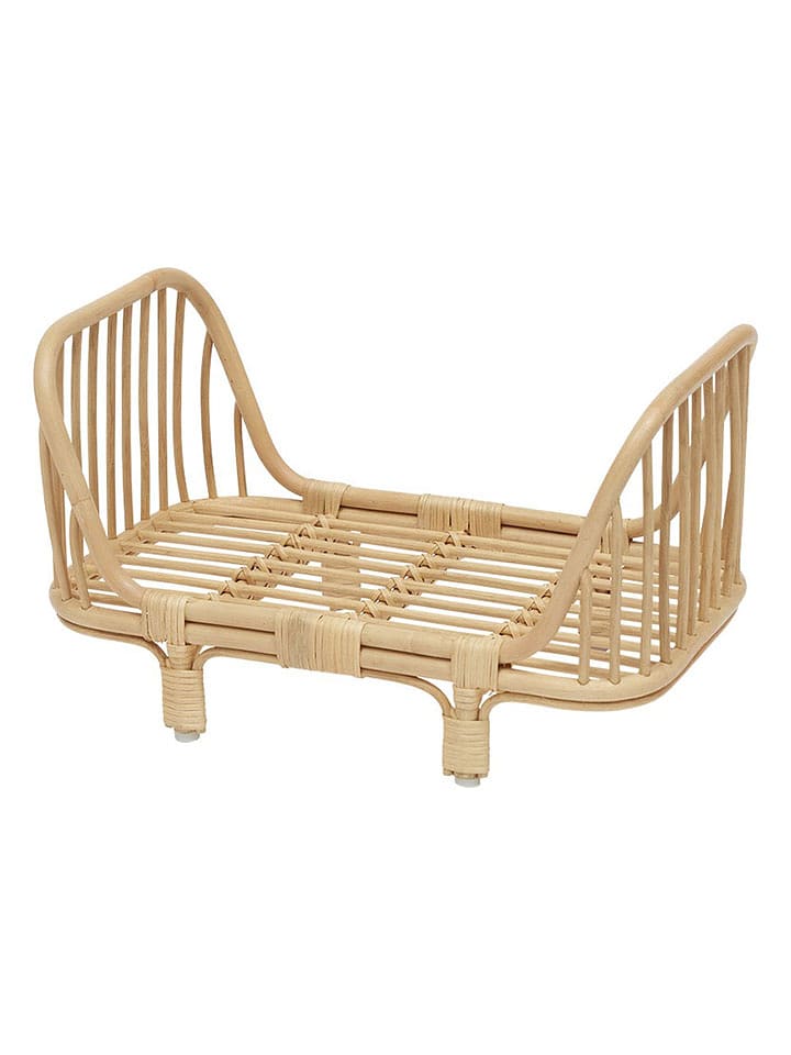 OYOY mini Łóżeczko "Nana" w kolorze jasnobrązowym dla lalek - 3+ rozmiar: onesize