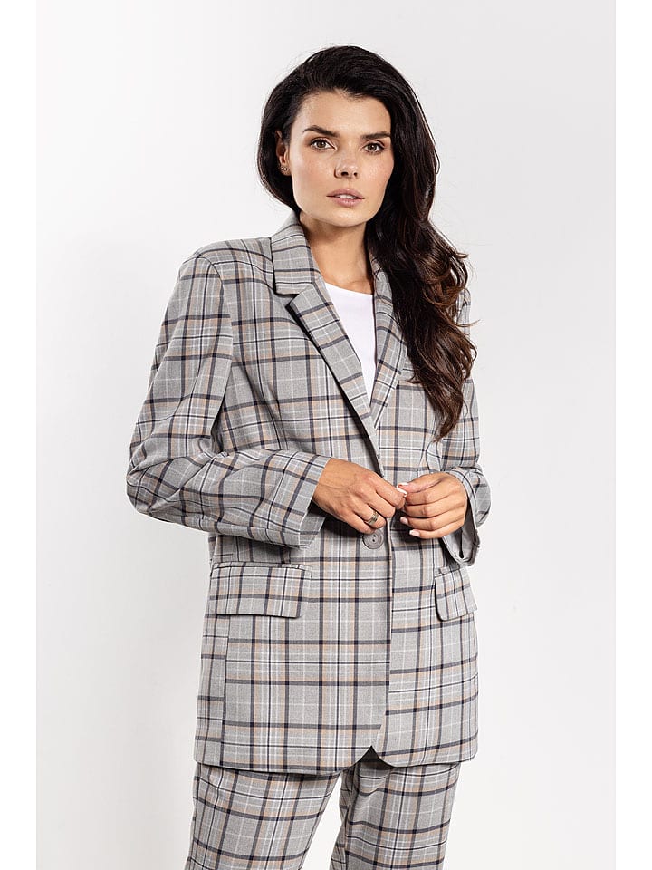 Awama Blezer w kolorze szarym rozmiar: L